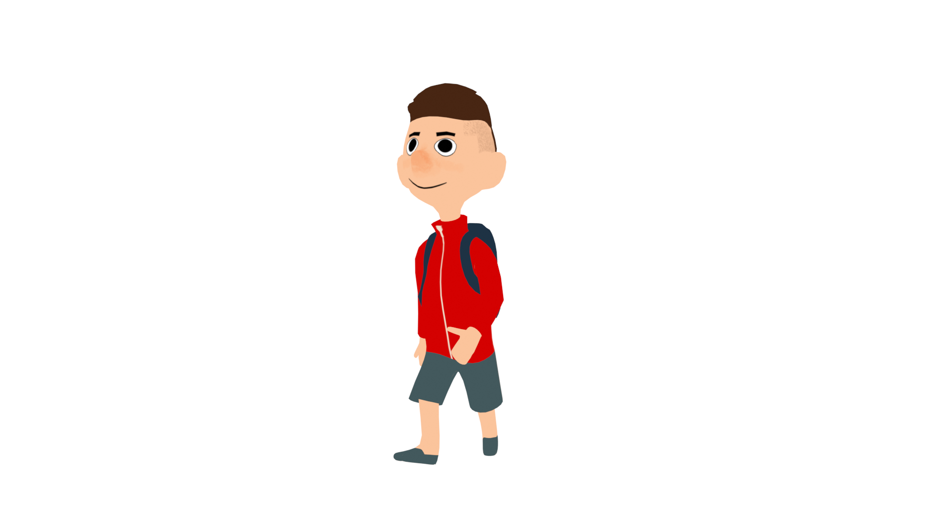 TIM Low poly boy animated preview image 1